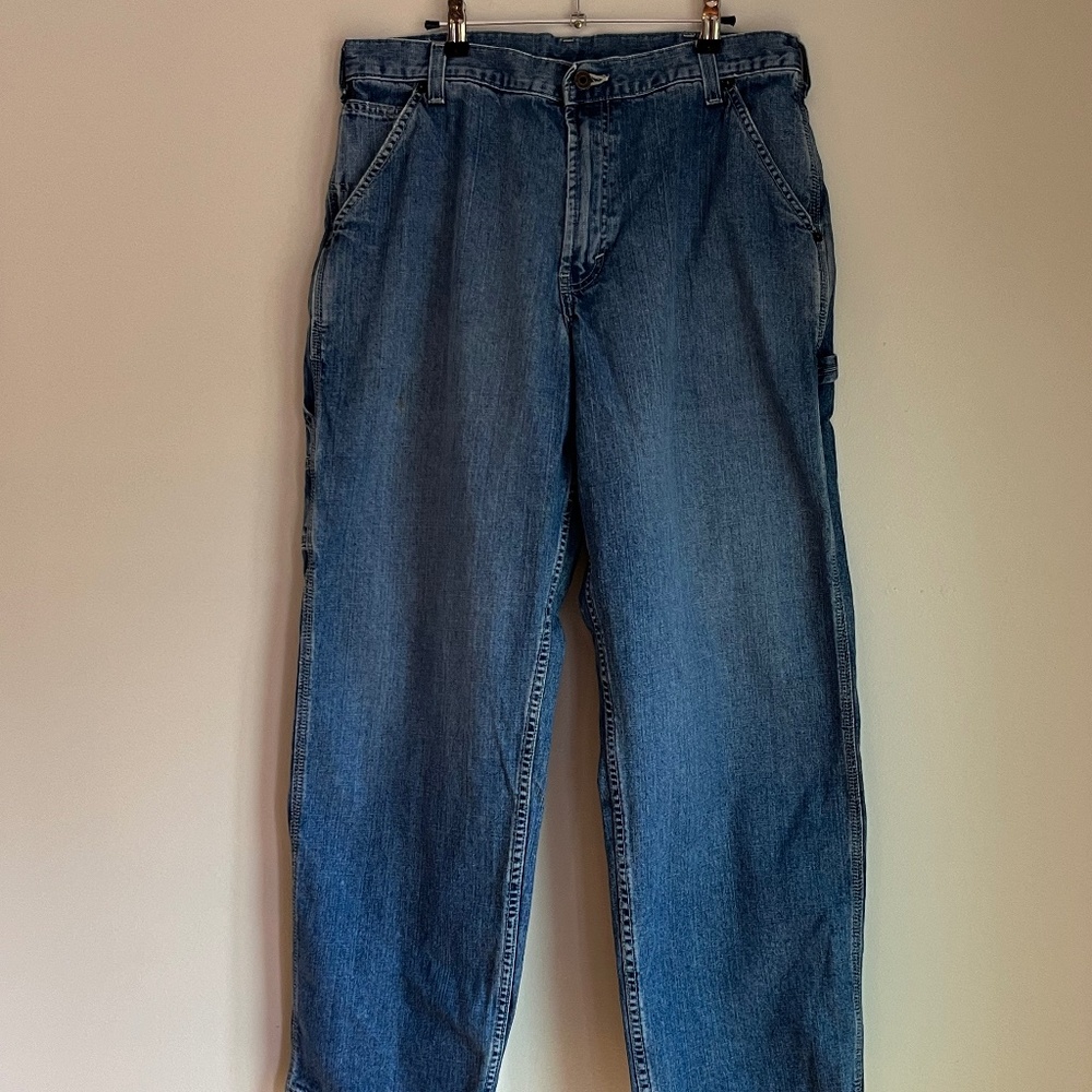 Abercrombie Men's Baggy Carpenter Jean, Excellent Condition, Size 34 R